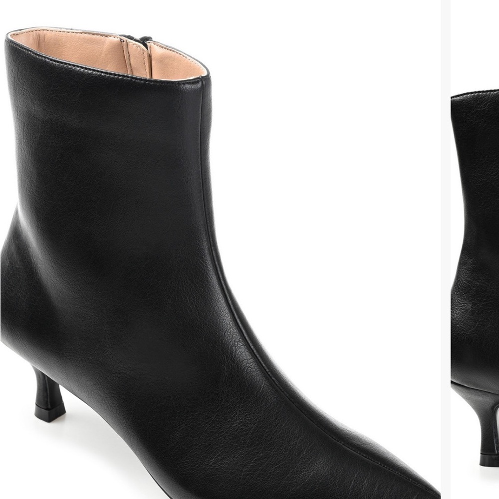 Journee Women's Arely Kitten Heel Pointed Toe Dress Booties